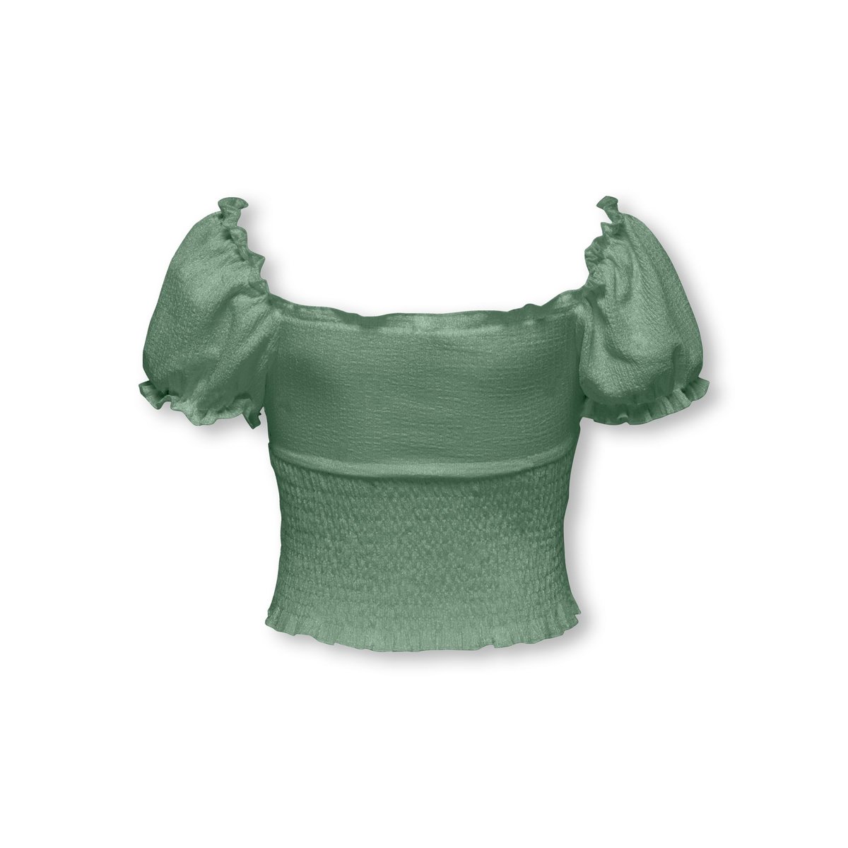 Top Smocké hedge green, KIDS ONLY