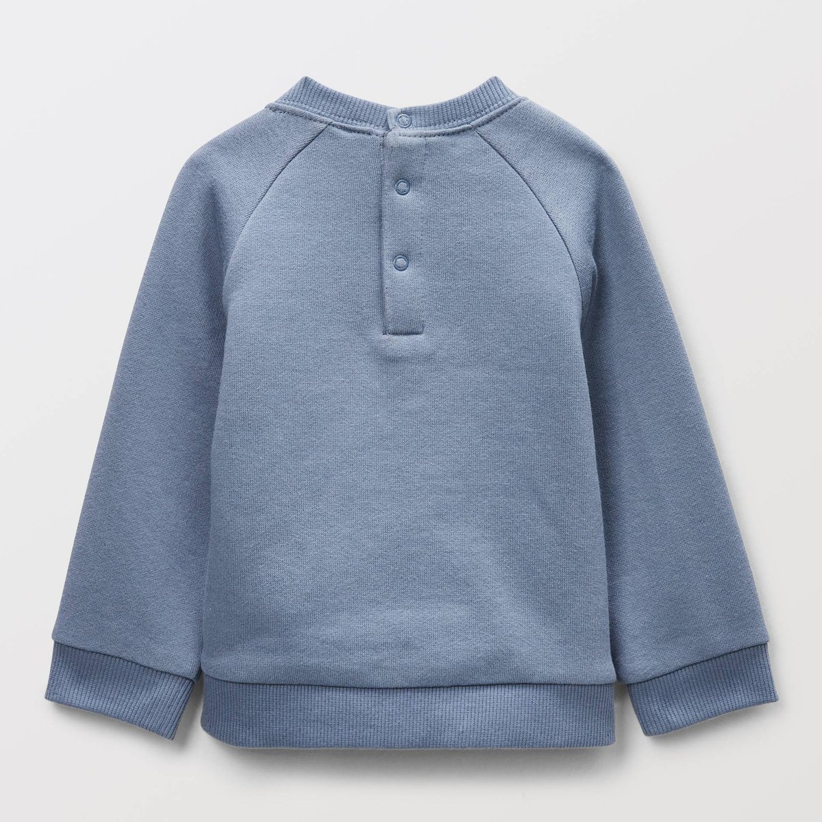 Sweat fantaisie en coton BIO GOTS dusty blue, BOUT'CHOU