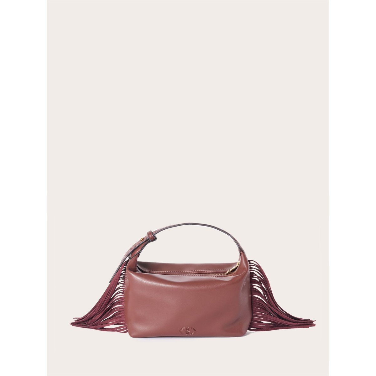 Mini sac à franges marron, MOTIVI