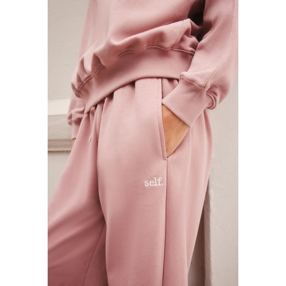Pantalon de jogging coupe large self rose, NEXT