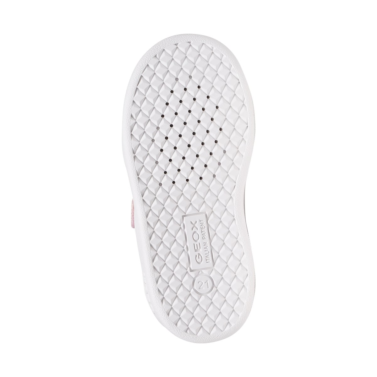 Basket à Scratch Eclyper rose/ jaune clair, GEOX