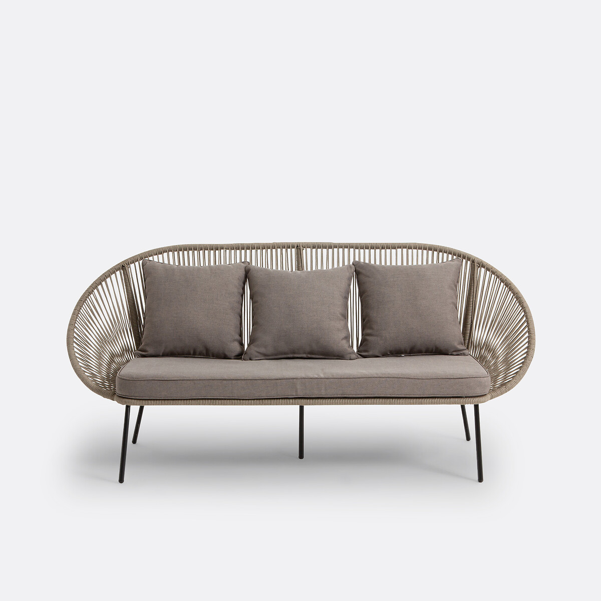 Canapé 3 places de jardin Jiraya beige, LA REDOUTE INTERIEURS
