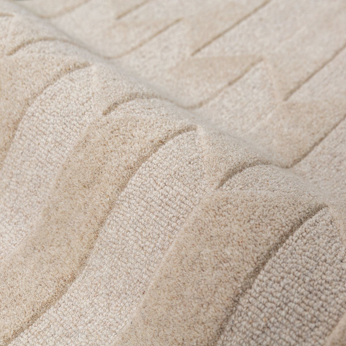 Tapis de couloir en laine à bordure APEX BORDER vert, FLAIR RUGS