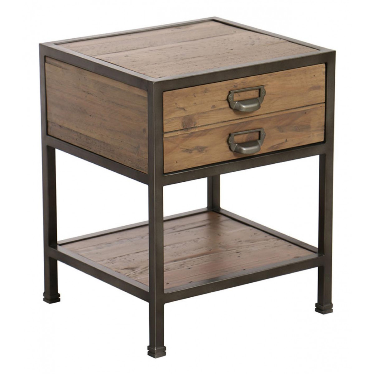 Table de chevet 1 tiroir - MANUFACTURE marron, INTERIOR'S