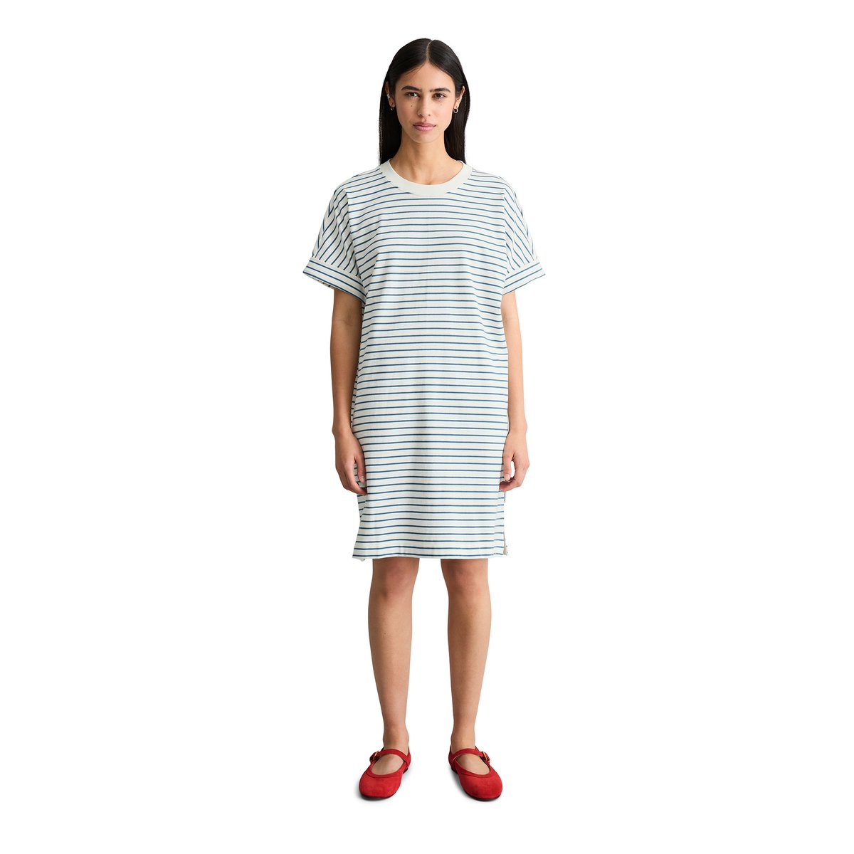 Robe en jersey régulière en jersey lourd bleu, MARC O’POLO DENIM