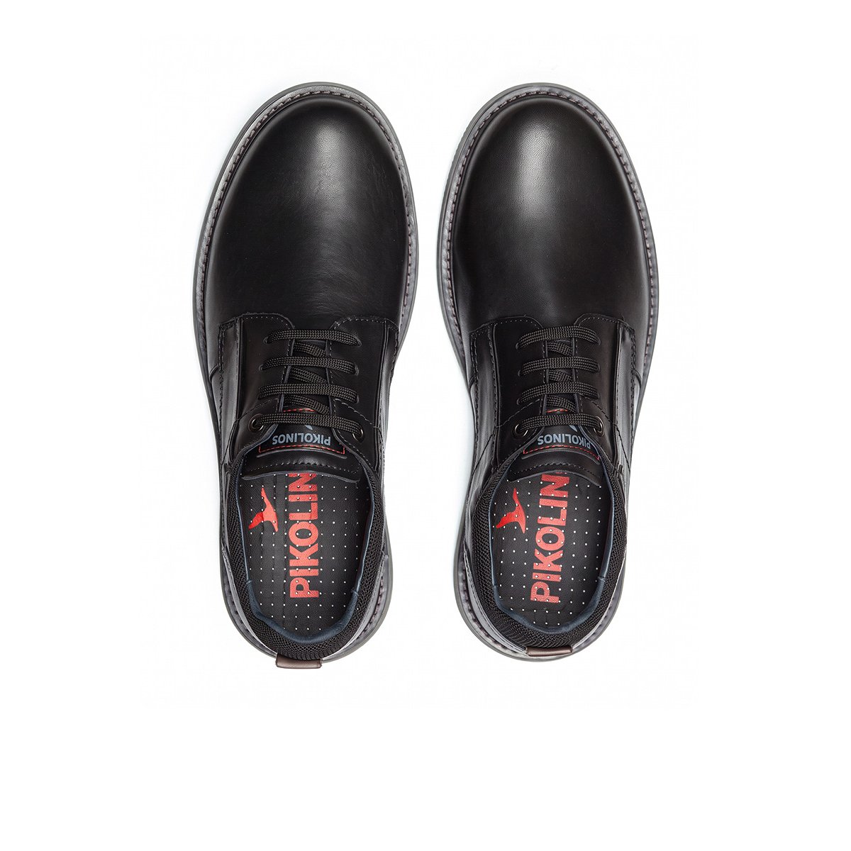 Chaussures à lacets cuir Bilbao black, PIKOLINOS