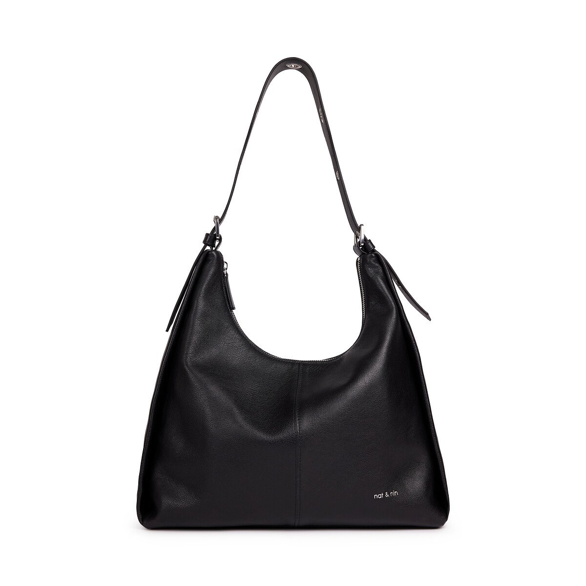 Sac à main en cuir TINA noir, NAT & NIN