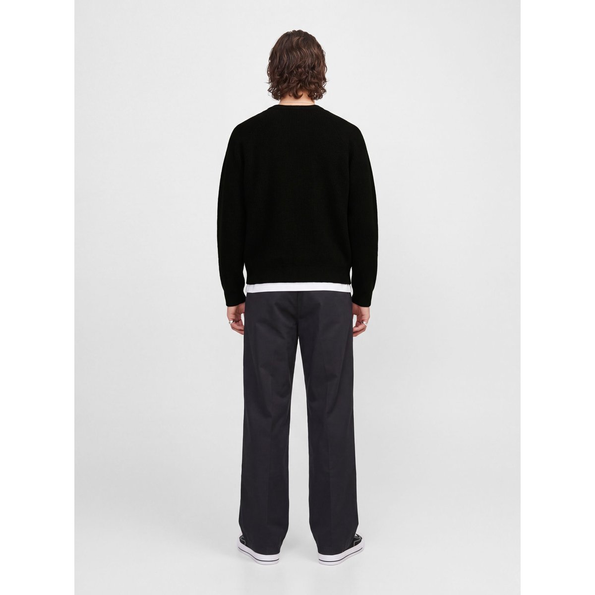 Pull En Maille black 1, JACK & JONES