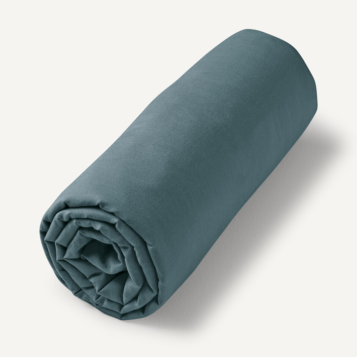Drap-housse en voile de coton lavé, Gypse bleu persan, AM.PM