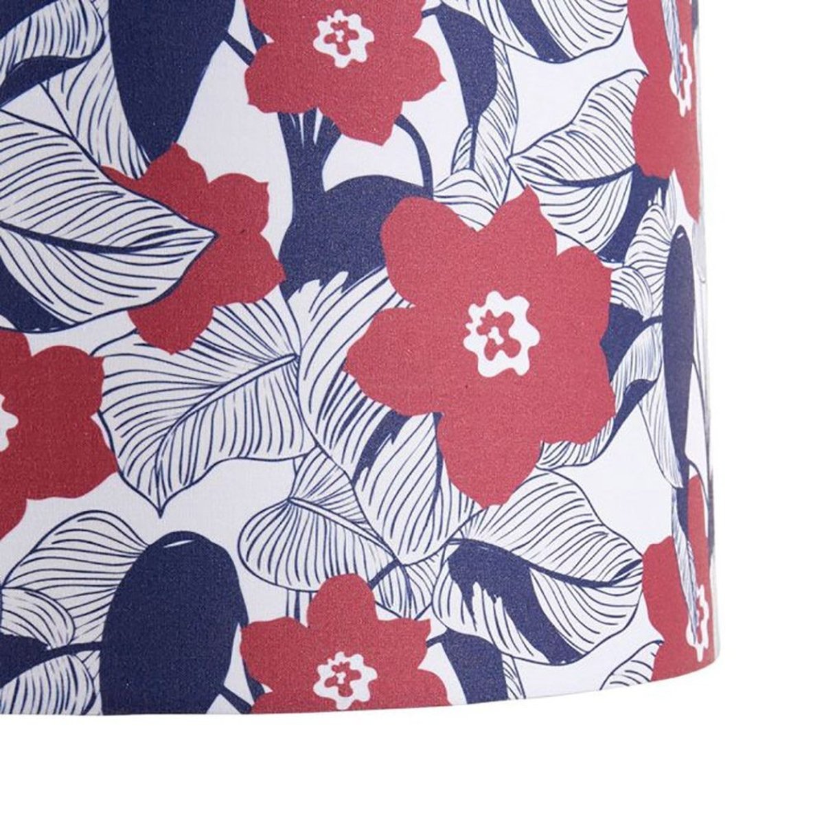 Suspension cylindrique tissu Hippie D40 bleu, DECORATIE