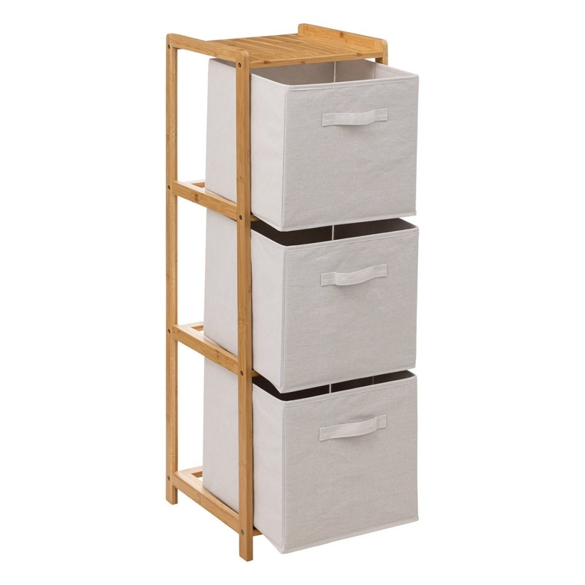 Étagère 3 rangements Tidy Box beige, ATMOSPHERA