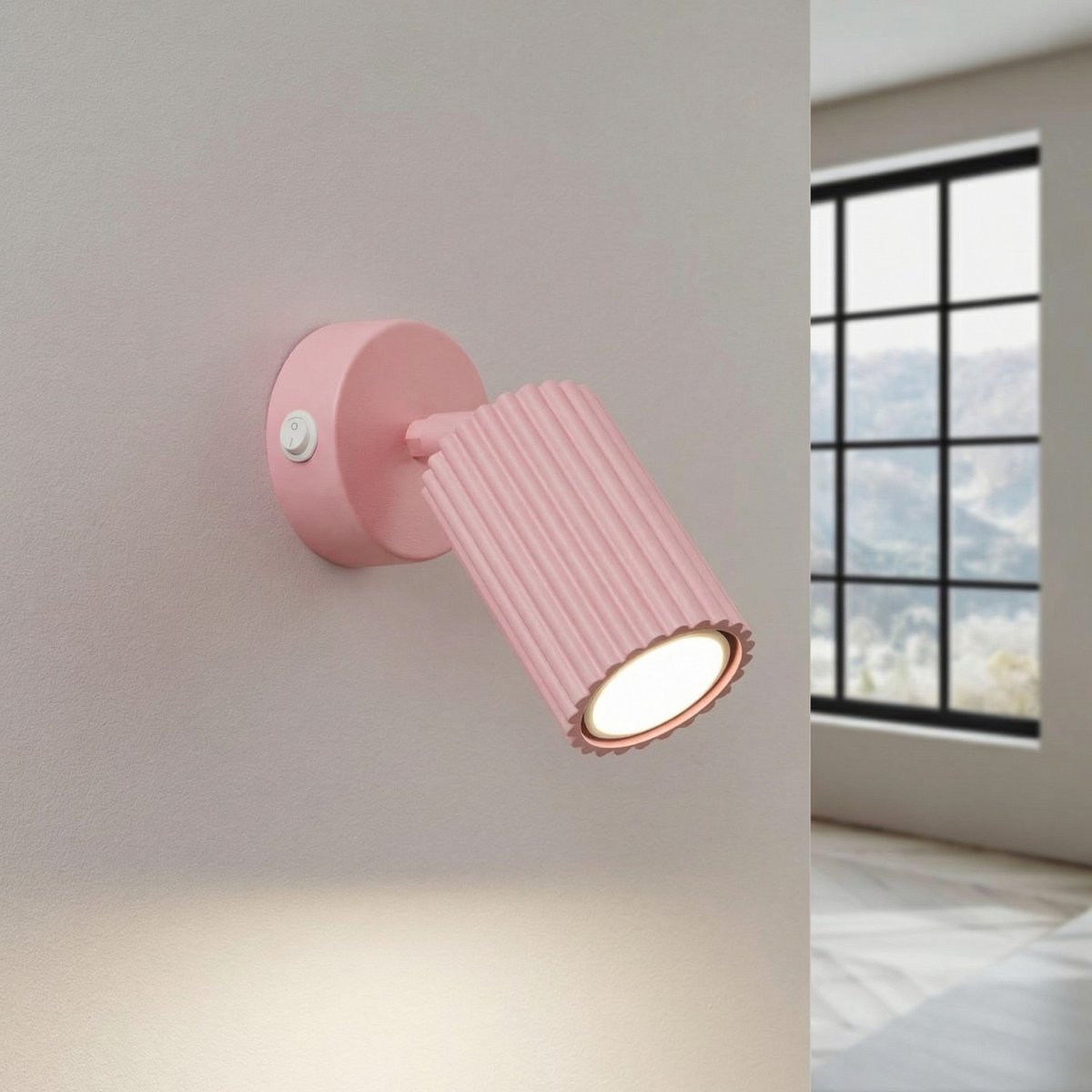 Applique murale Aluminium Rose GU10 1 KARBON rose, EDEN