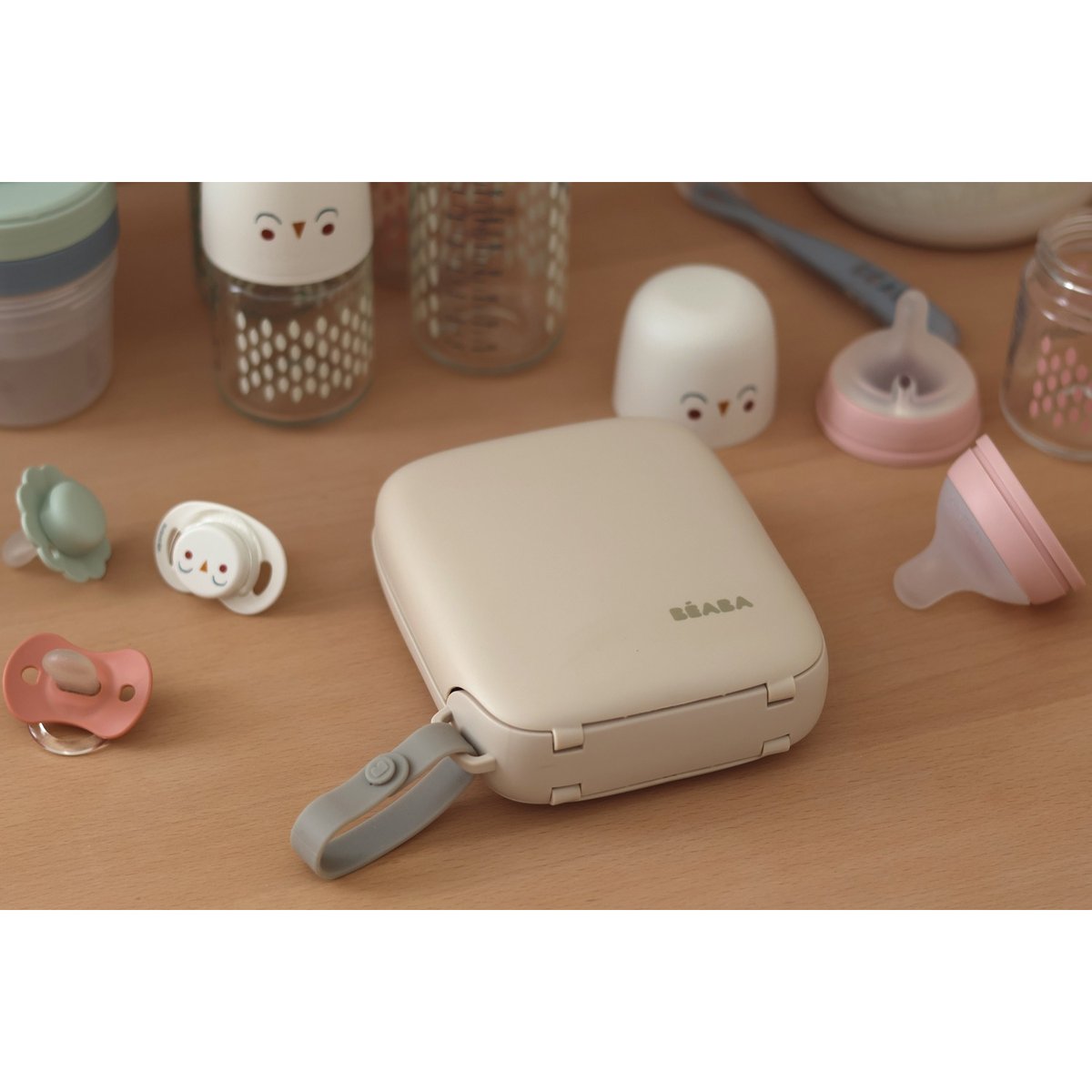 Set de nettoyage pour biberon nomade terre argile, BEABA
