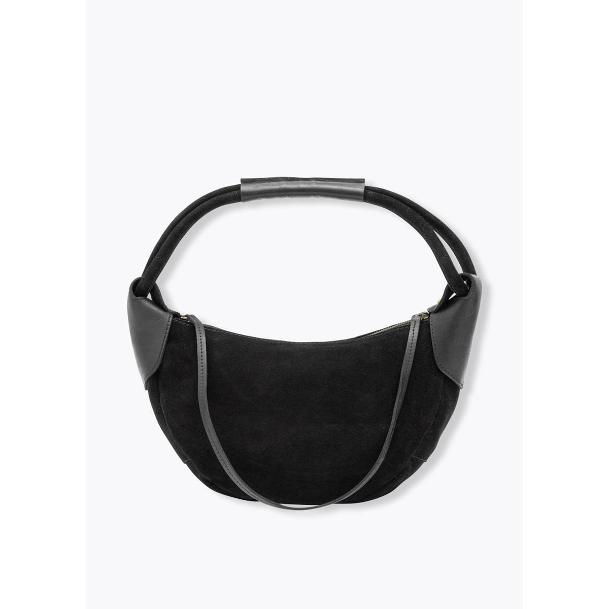 Sac baguette en cuir noir, PROMOD