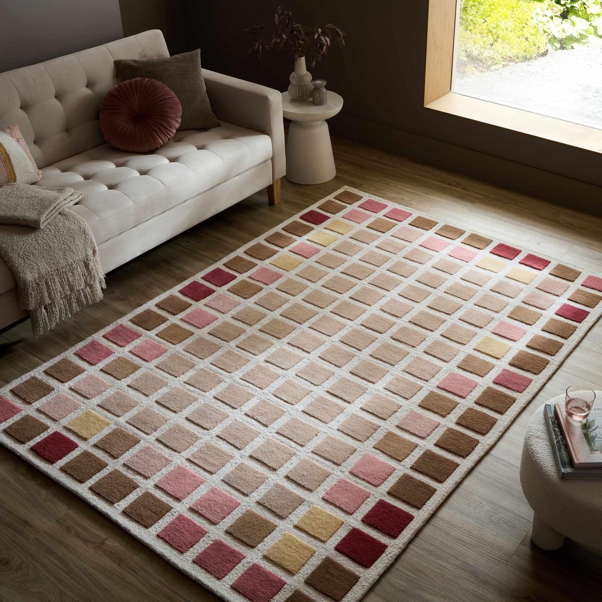 Tapis en laine RENGA rose, FLAIR RUGS