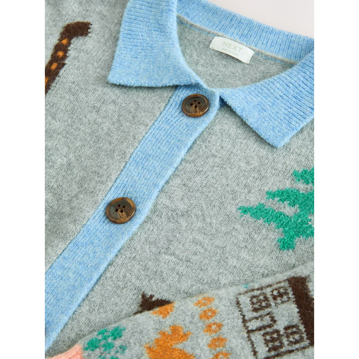 Cardigan à col cheval gris, NEXT