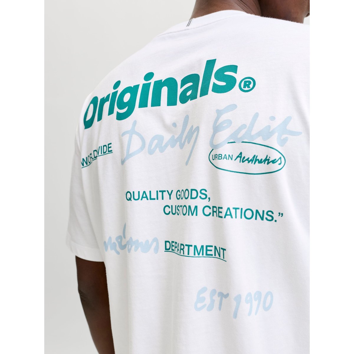 T-Shirt bright white 1, JACK & JONES