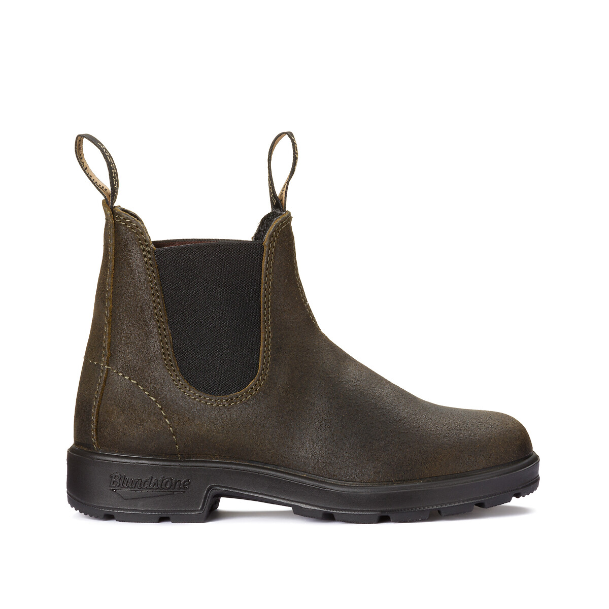 Boots chelsea en cuir 1615 olive, BLUNDSTONE