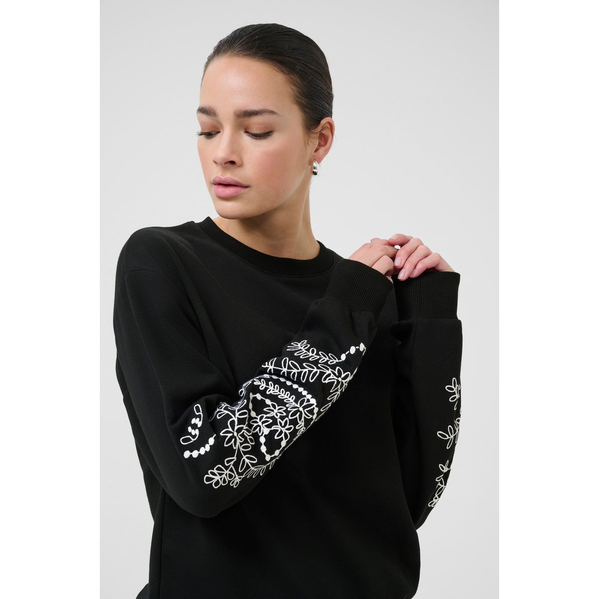 Sweatshirt noir black deep, KAFFE