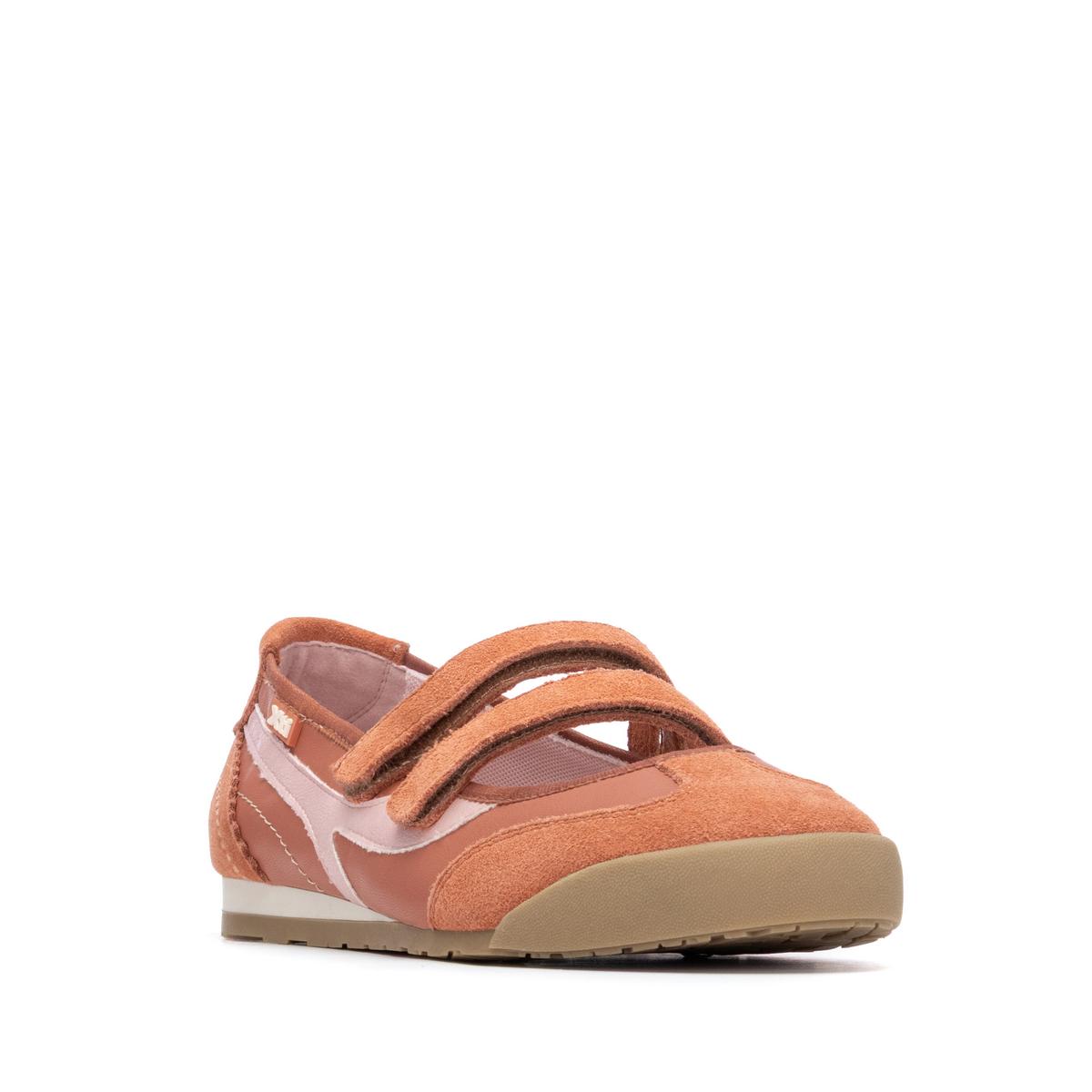 Baskets Ballerine Plaine Décontractée Fermeture adhérente corail, XTI