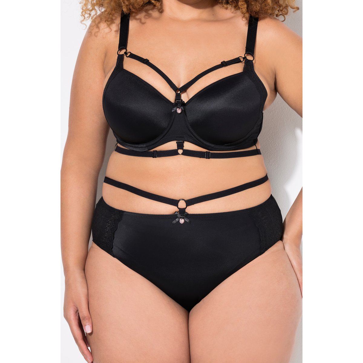 Culotte midi TruYou noir, ULLA POPKEN