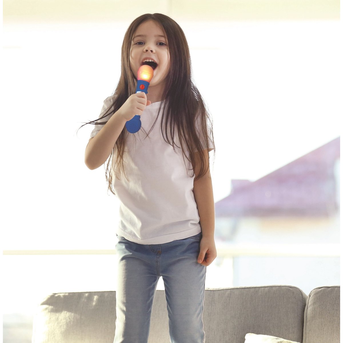 Microphone Lumineux Pat’Patrouille bleu, LEXIBOOK
