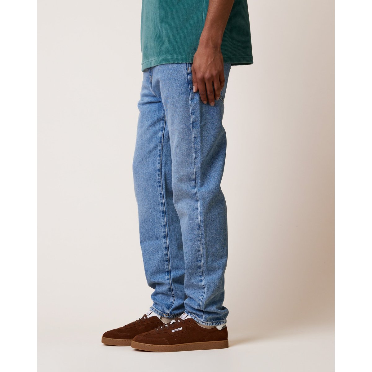 Jean denim clair délavé denim clair, FAGUO