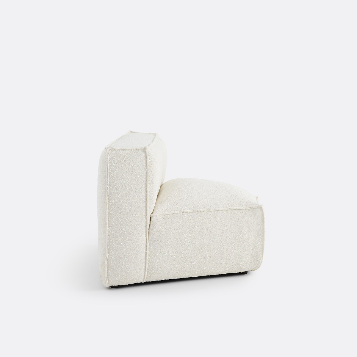 Elément d'angle ouvert pour canapé modulable, en bouclette, SEVEN ecru, LA REDOUTE INTERIEURS