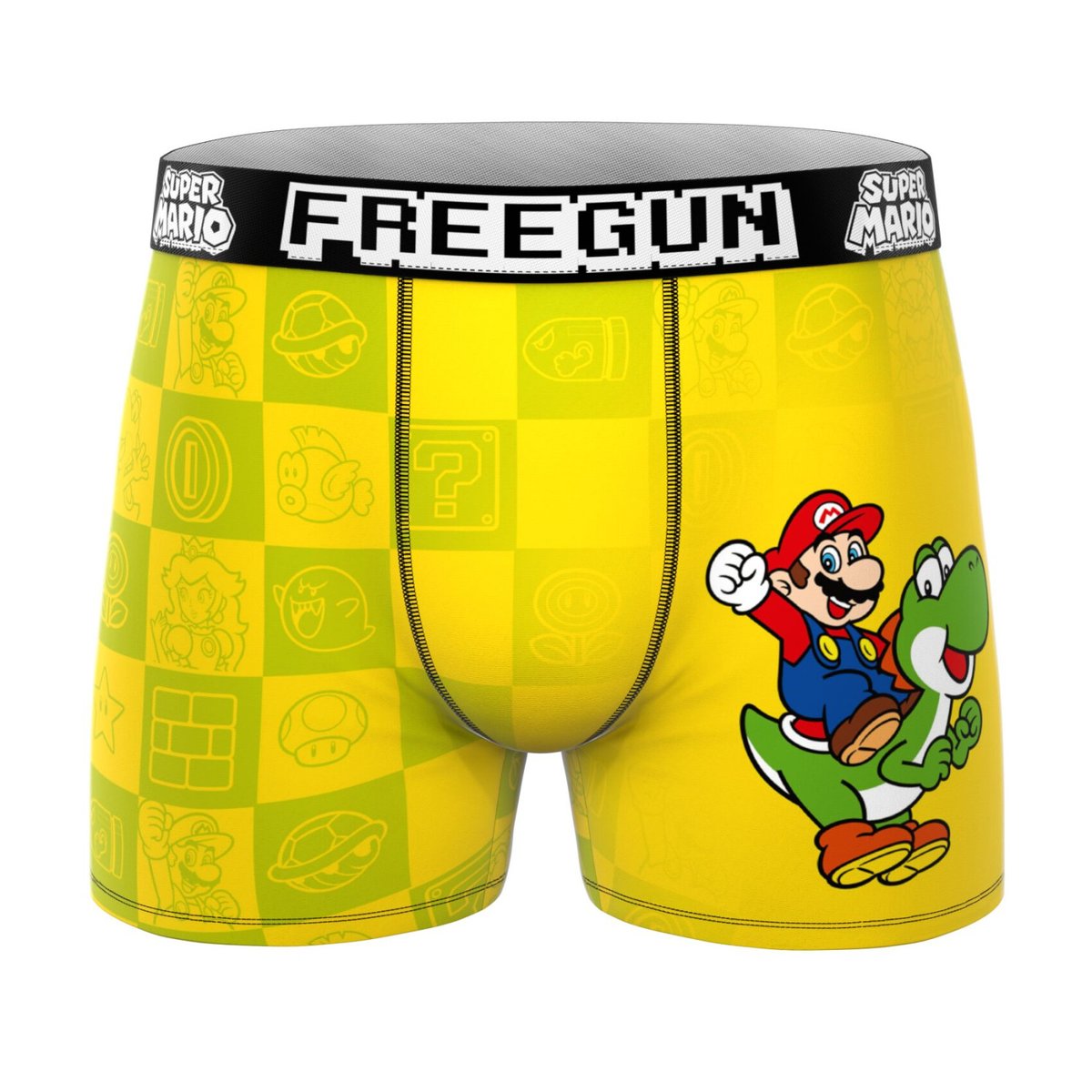 Lot De 3 Boxers Super Mario rouge/bleu/jaune/vert, FREEGUN