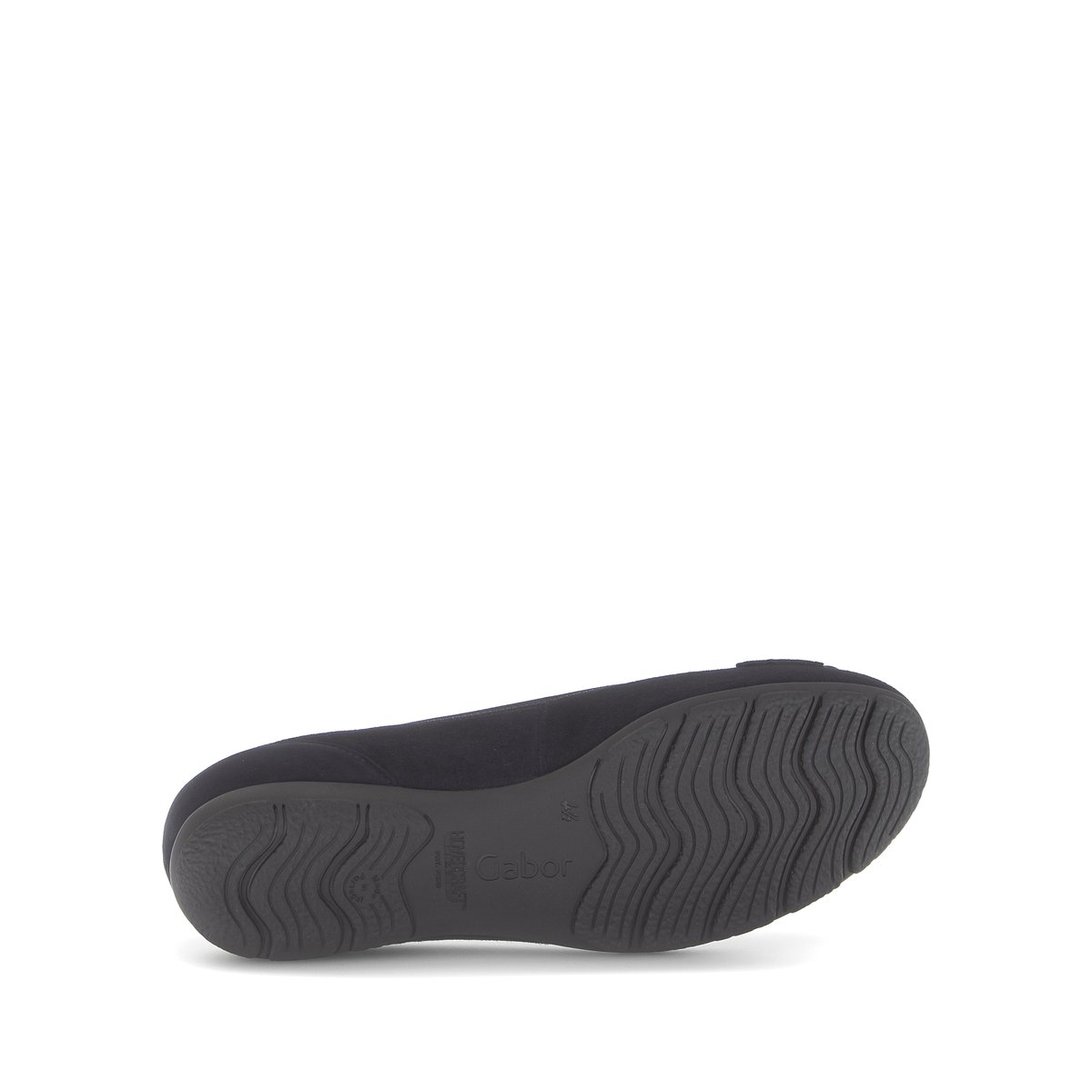 Ballerines en cuir à talon décroché bleu, GABOR