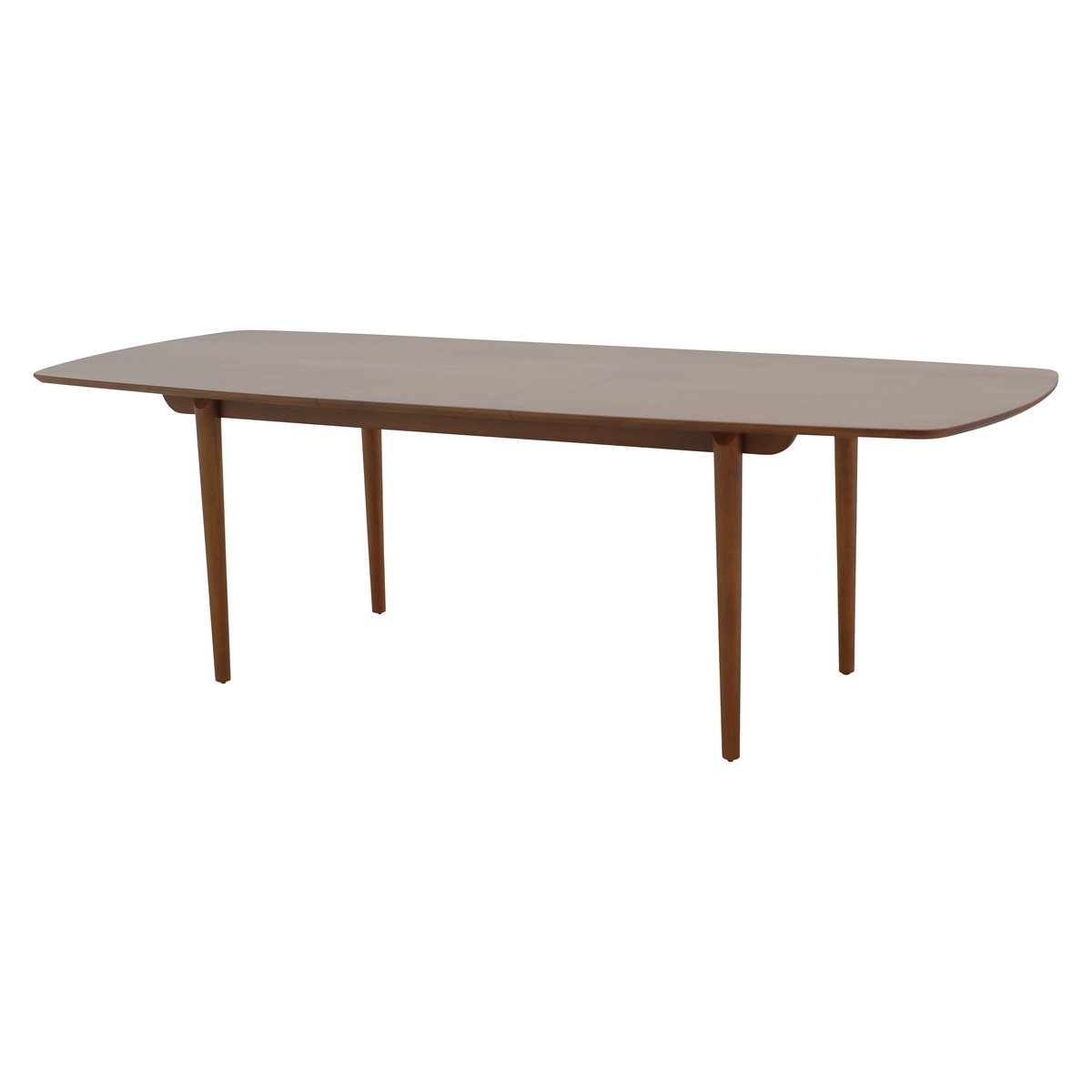 Table repas 200 cm avec allonge de 50 cm acajou massif naturel foncé, ZAGO