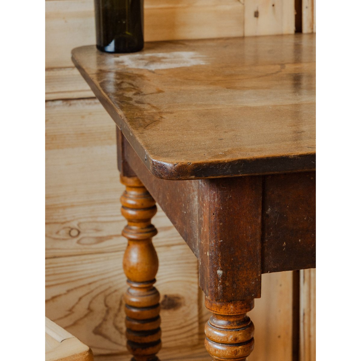 Bureau en bois Edouard N°1016 - Bon état bois foncé, DEBONGOUT