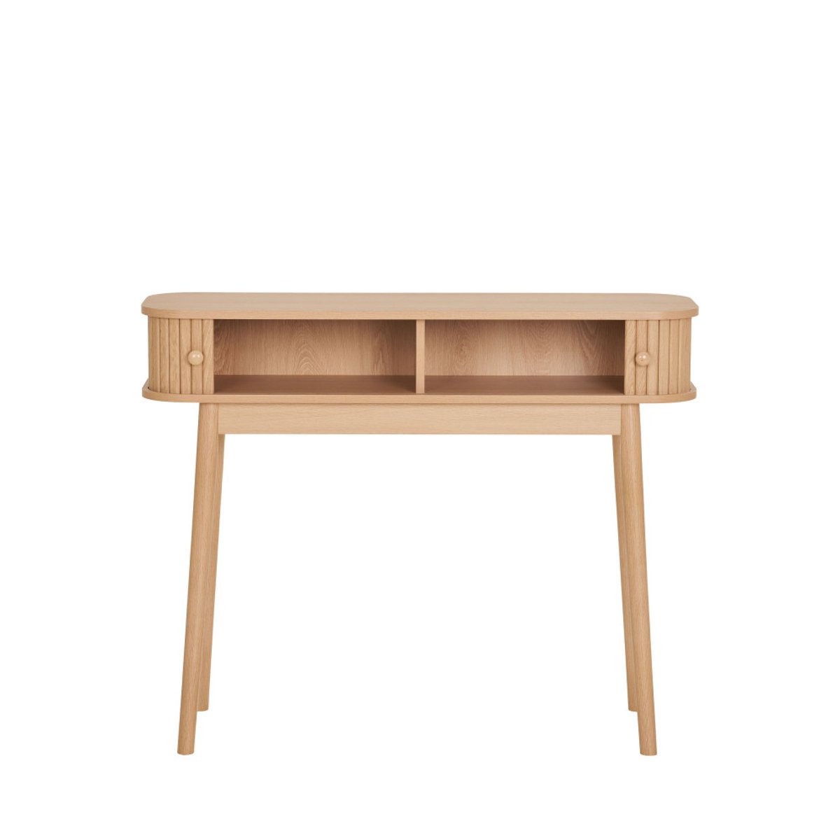 Console 2 portes coulissantes en bois L100cm- NIKKO bois clair, HOUSE NORDIC