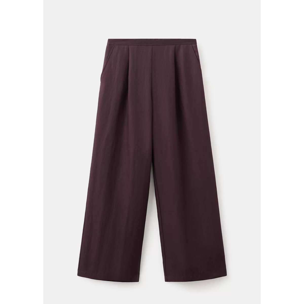 Pantalon de costume palazzo bordeaux, MANGO