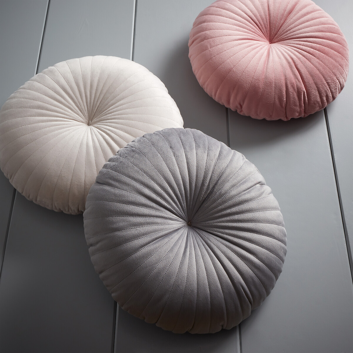 Round Cushion Soft Touch Cushion blush pink, CATHERINE LANSFIELD