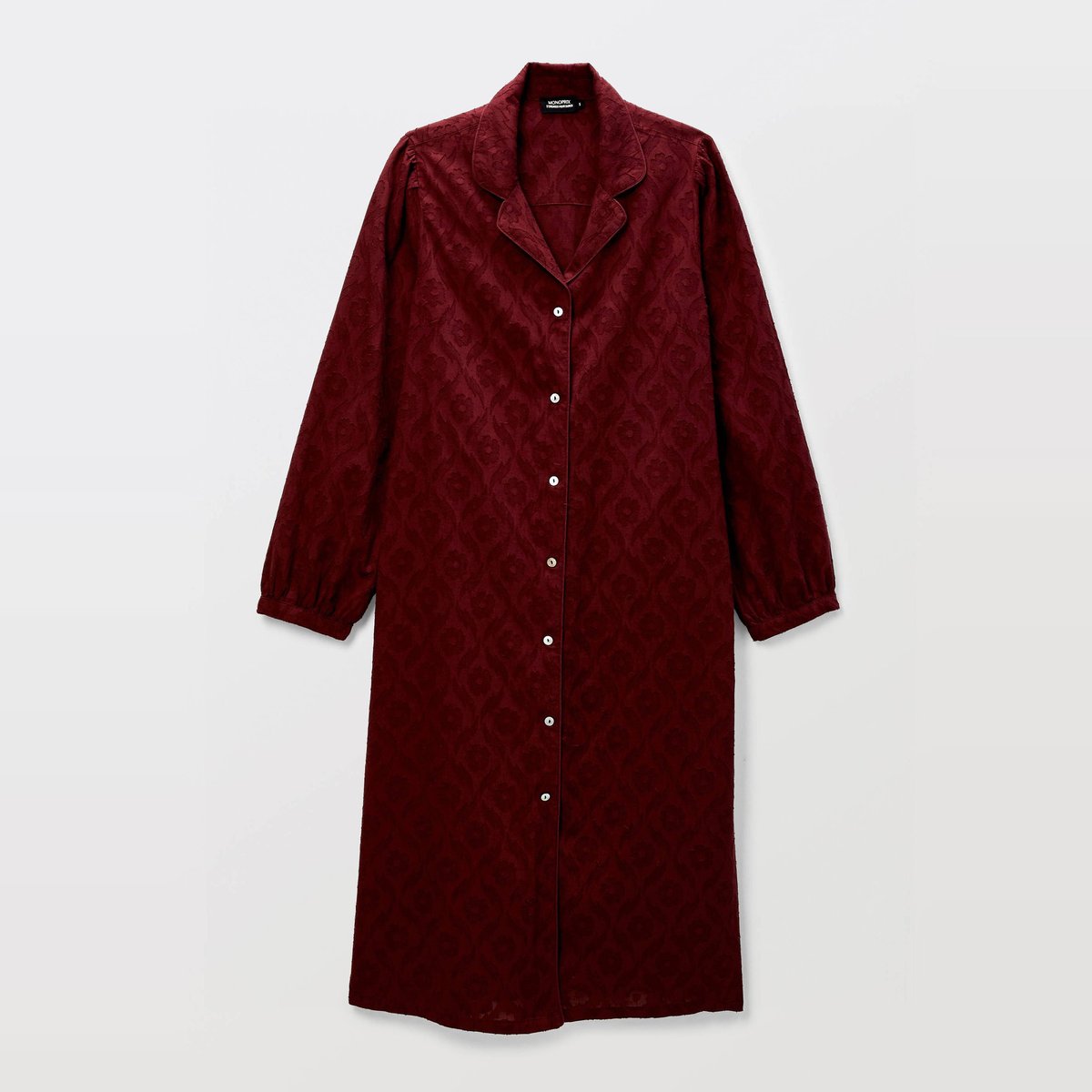 Chemise de nuit en dévoré de coton bio GOTS porto, MONOPRIX