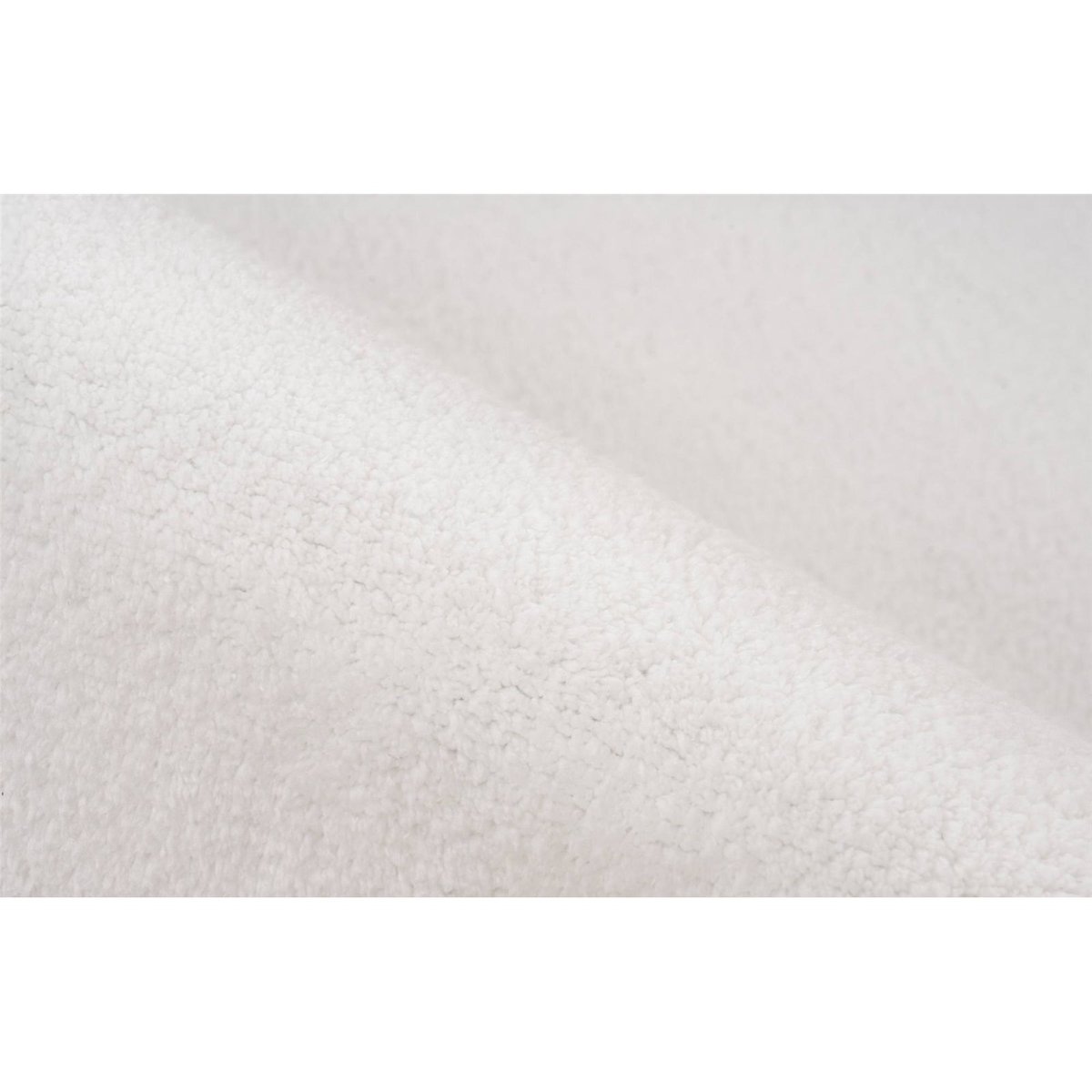 Tapis rectangulaire à poil court antidérapant blanc pur intemporel, ARTE ESPINA