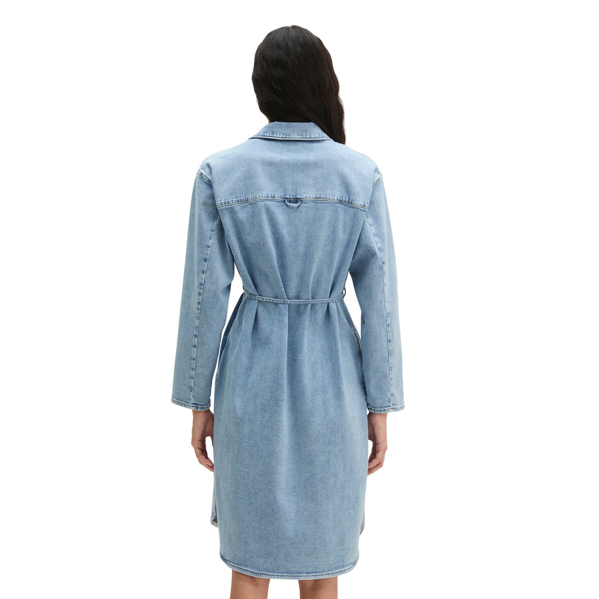 Robe en jean relaxed en denim Cashmere Touch bleu moyen, MARC O'POLO