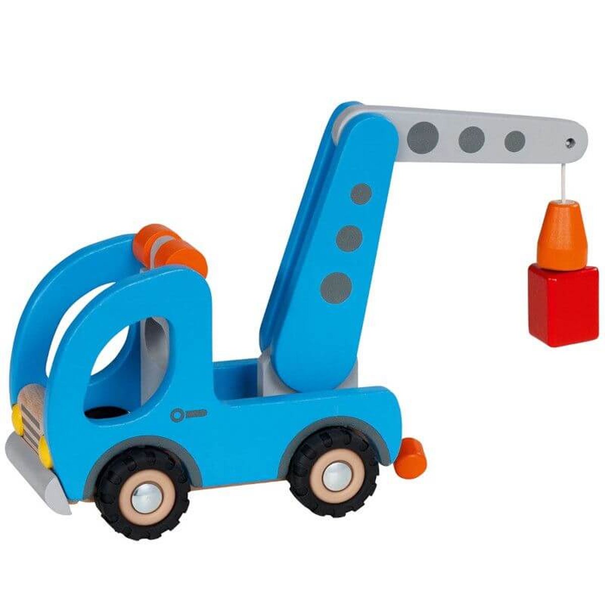Camion grue avec remorque bleu, GOKI