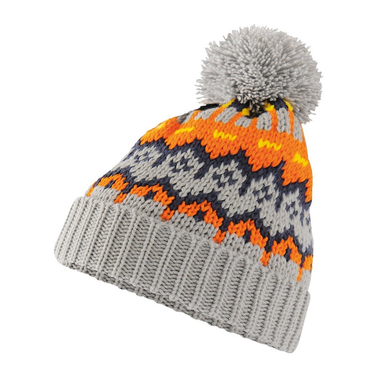 Bonnet de ski motif/style rétro gris, BEECHFIELD