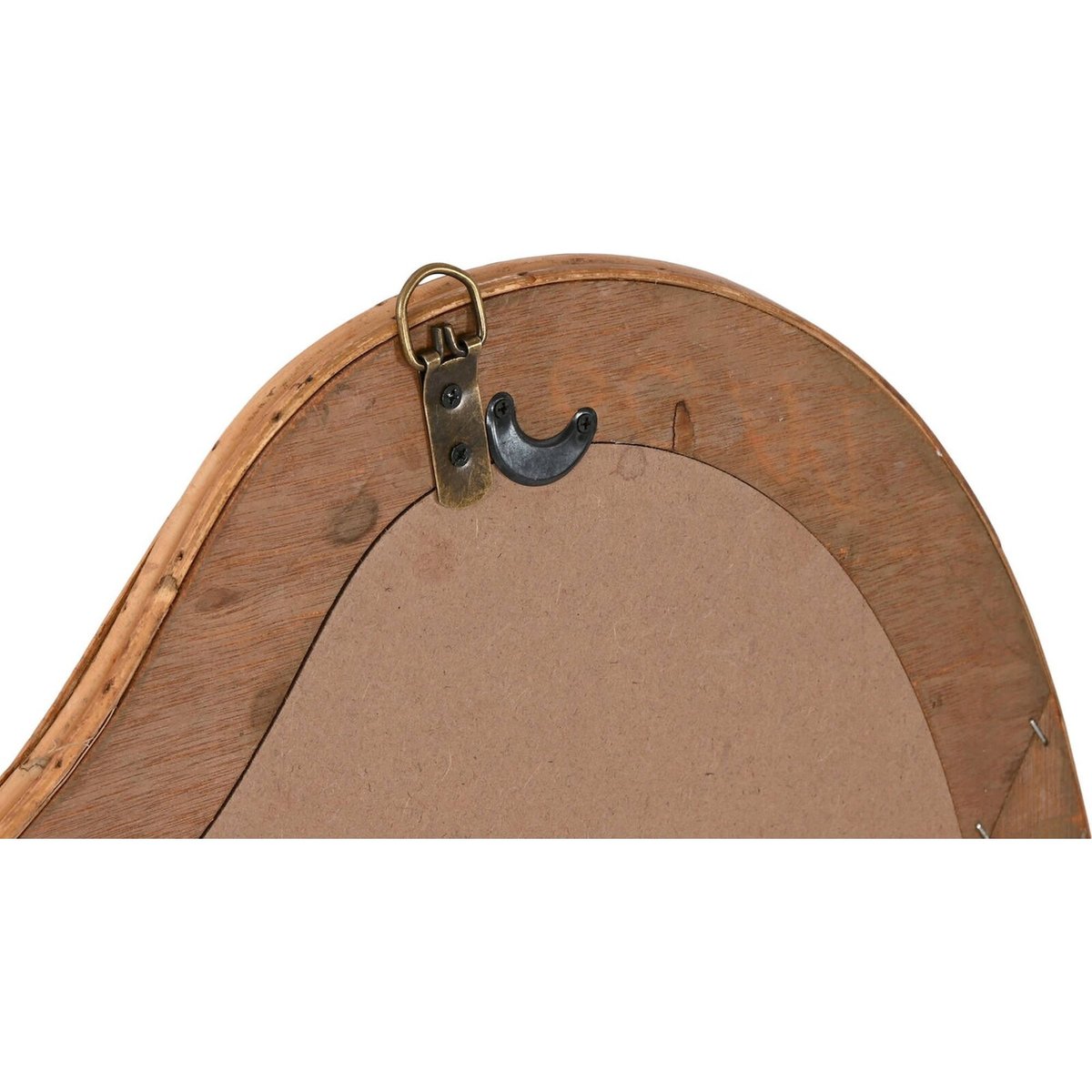 Miroir en rotin forme organique, URBAN naturel effet rotin clair, RECOLLECTION