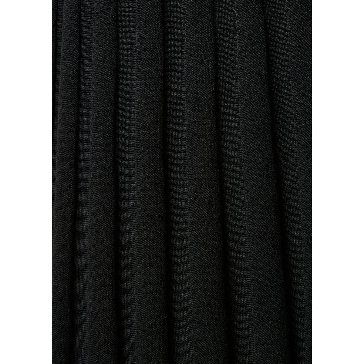 Jupe midi plissée en maille noir, LA FEE MARABOUTEE