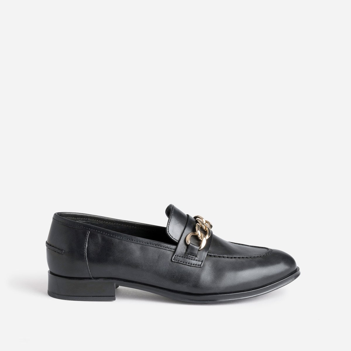 Mocassin en cuir GORGONA noir, ERAM