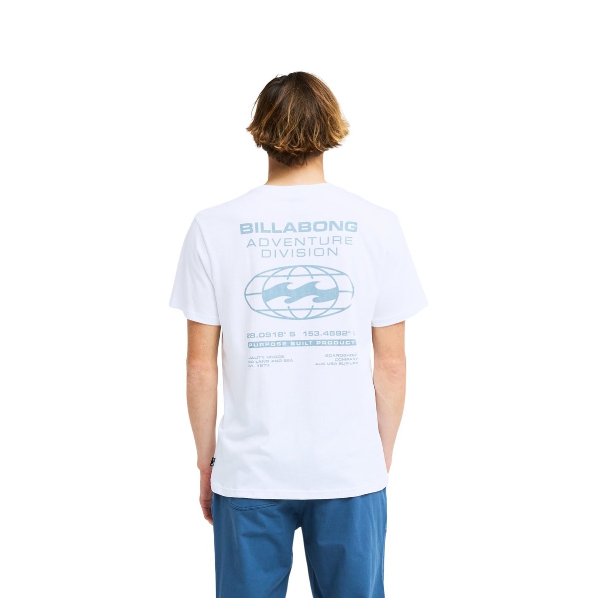 T shirt manches courtes COORDINATES blanc white, BILLABONG