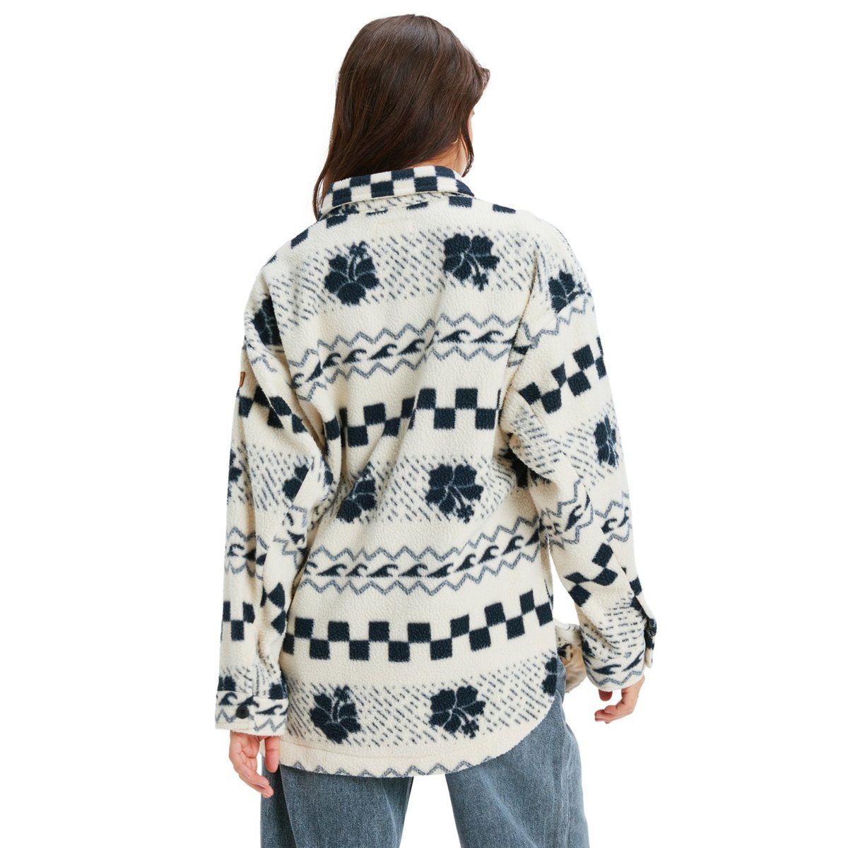 Veste en polaire MORNING CRUSH SHACKET. beige parchment morning crush, ROXY