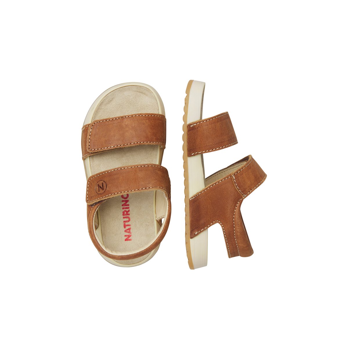 Sandales en cuir SALNY. marron-, NATURINO