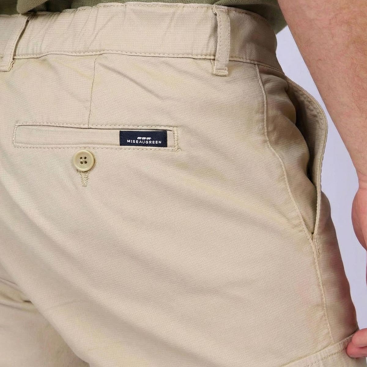 Bermuda cargo Dayton beige, MISE AU GREEN