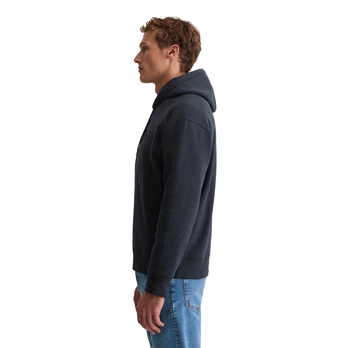 DfC Hoodie relaxed en coton bio doux bleu foncé, MARC O'POLO