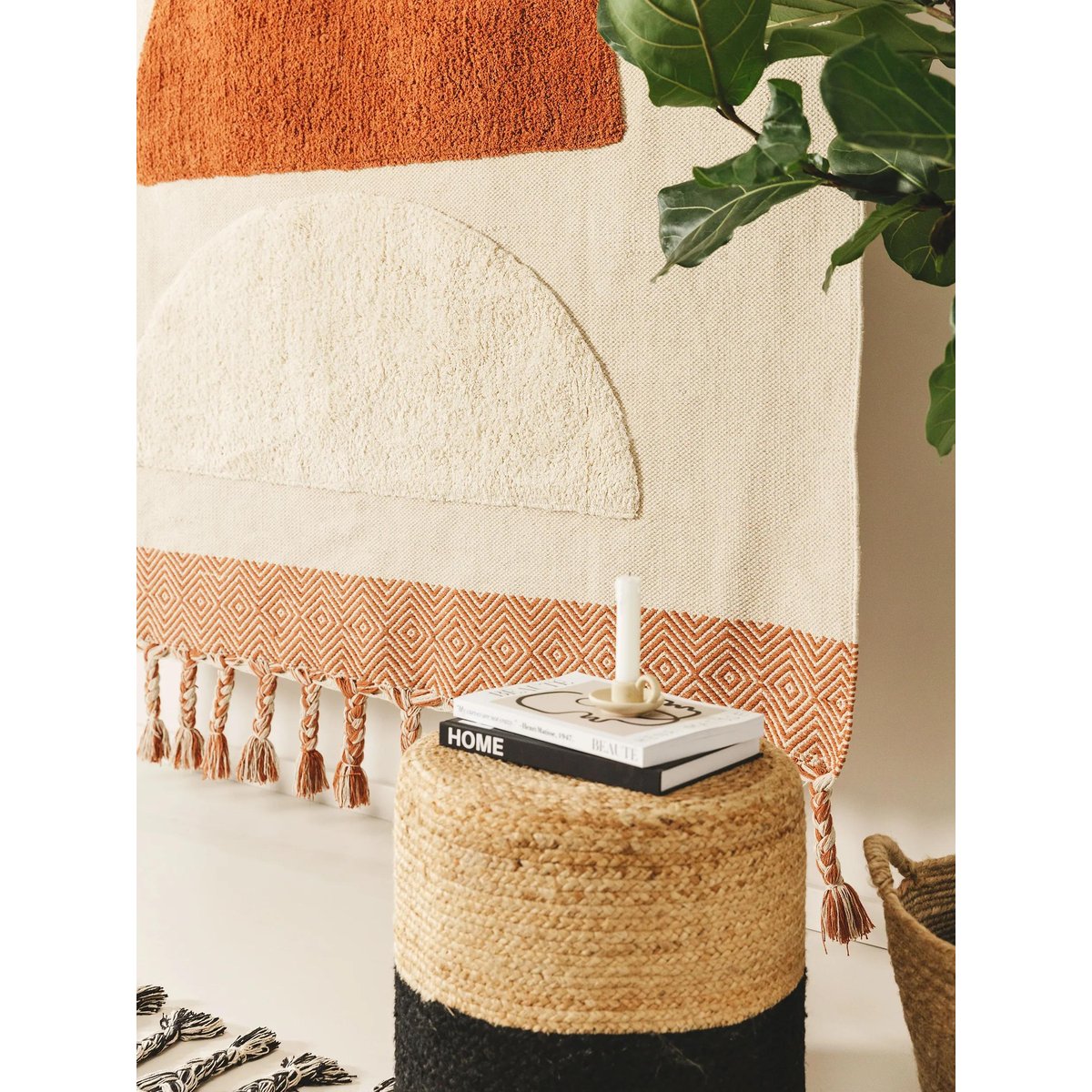 Tapis en coton fait main GIBSON orange, BENUTA
