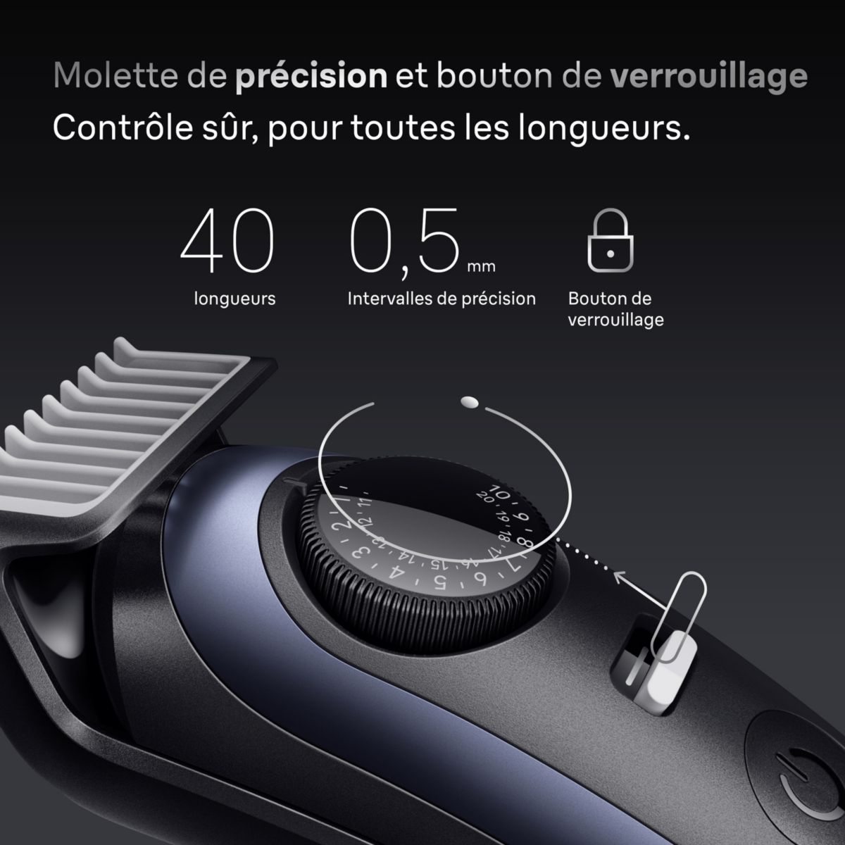 Tondeuse barbe BT7540 couleur unique, BRAUN